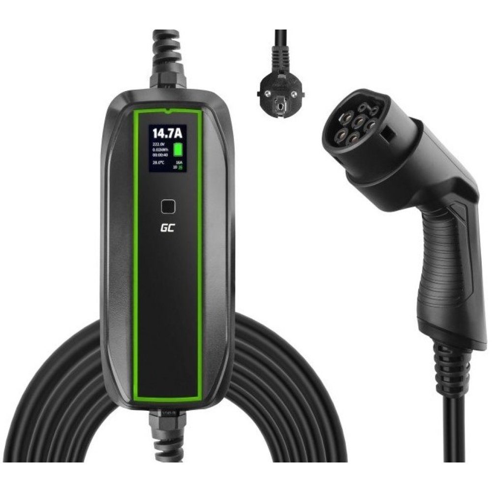 Elektroauto-Ladestation EV PowerCable 3,6 kW Typ 2 6,5 m - Ladestation - schwarz