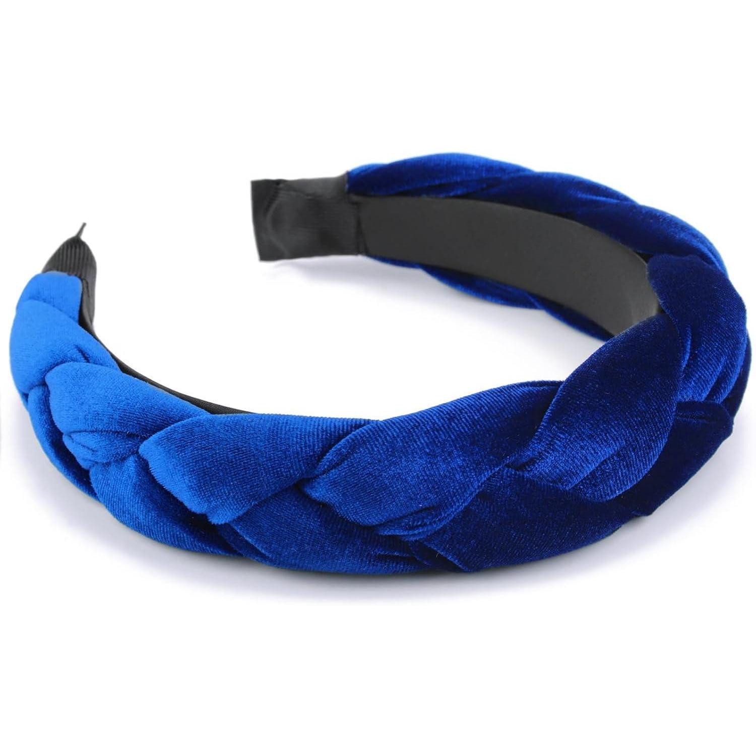 LuxusKollektion Haarreif Geflochtenes Stirnband Damen Samt Haarreif Elastisch Criss Cross