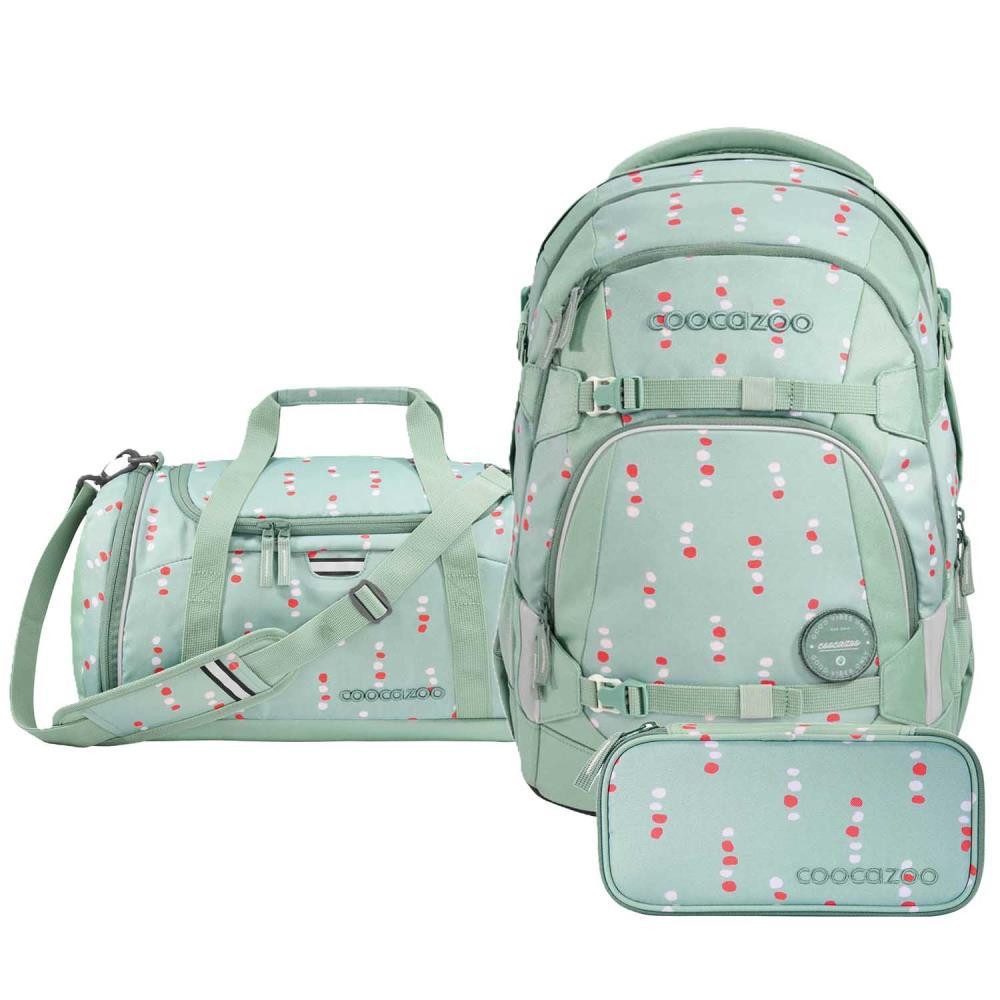 coocazoo Schulrucksack Mate (3tlg., inkl. Schlamperbox und Sporttasche)