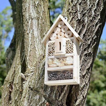 PEARL Insektenhotel Bausatz Kinder Insektenhaus Bienen Naturholz Nistkasten Hotel groß DIY, (20-St)