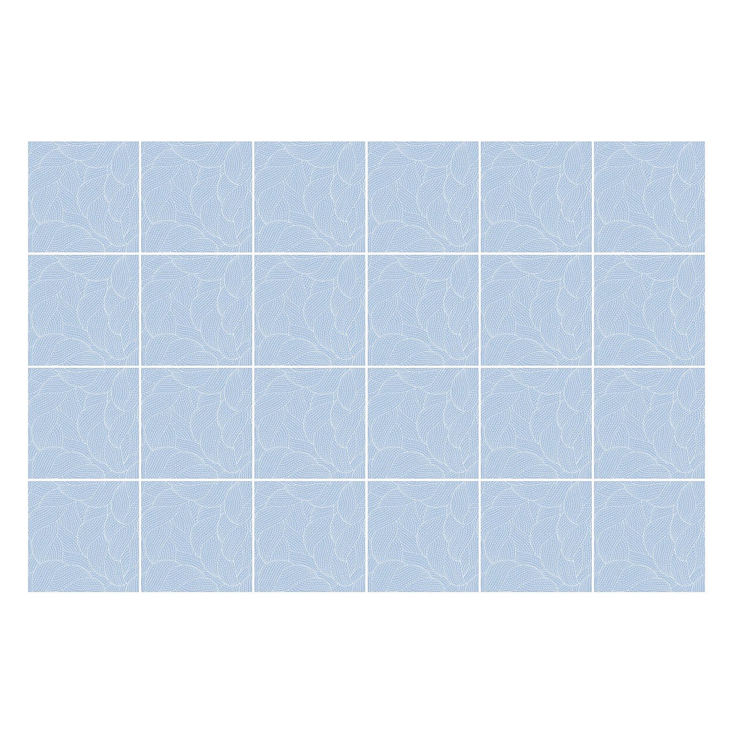 Tulup Fliesenaufkleber Fliesenaufkleber Fliesensticker Zarte Wellenlinien Fliesen Aufkleber