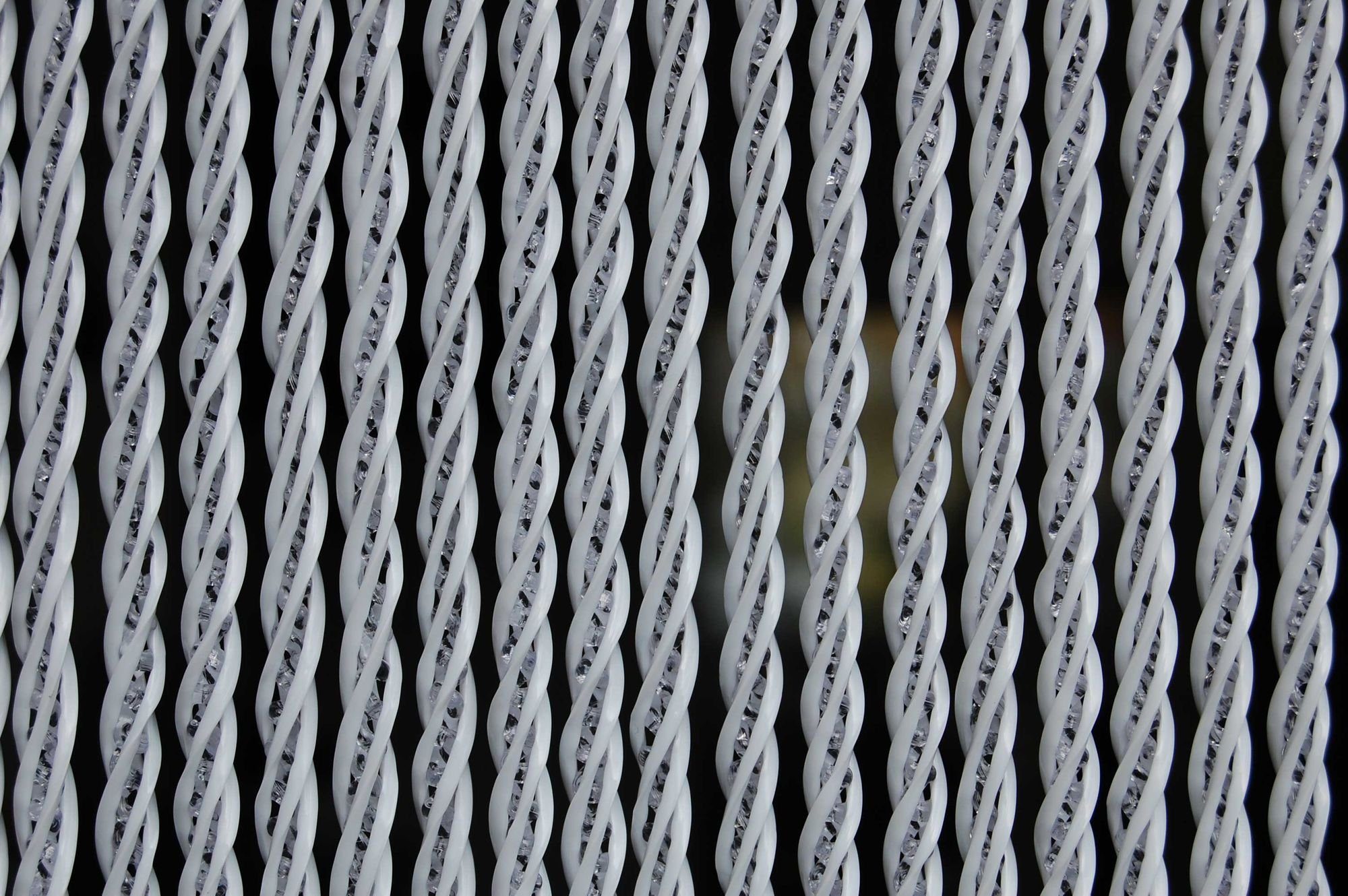 La Tenda Insektenschutz-Vorhang Türvorhang Pro BELLANO 3 Streifenvorhang weiß, 90 x 210 cm, PVC - einfache Montage