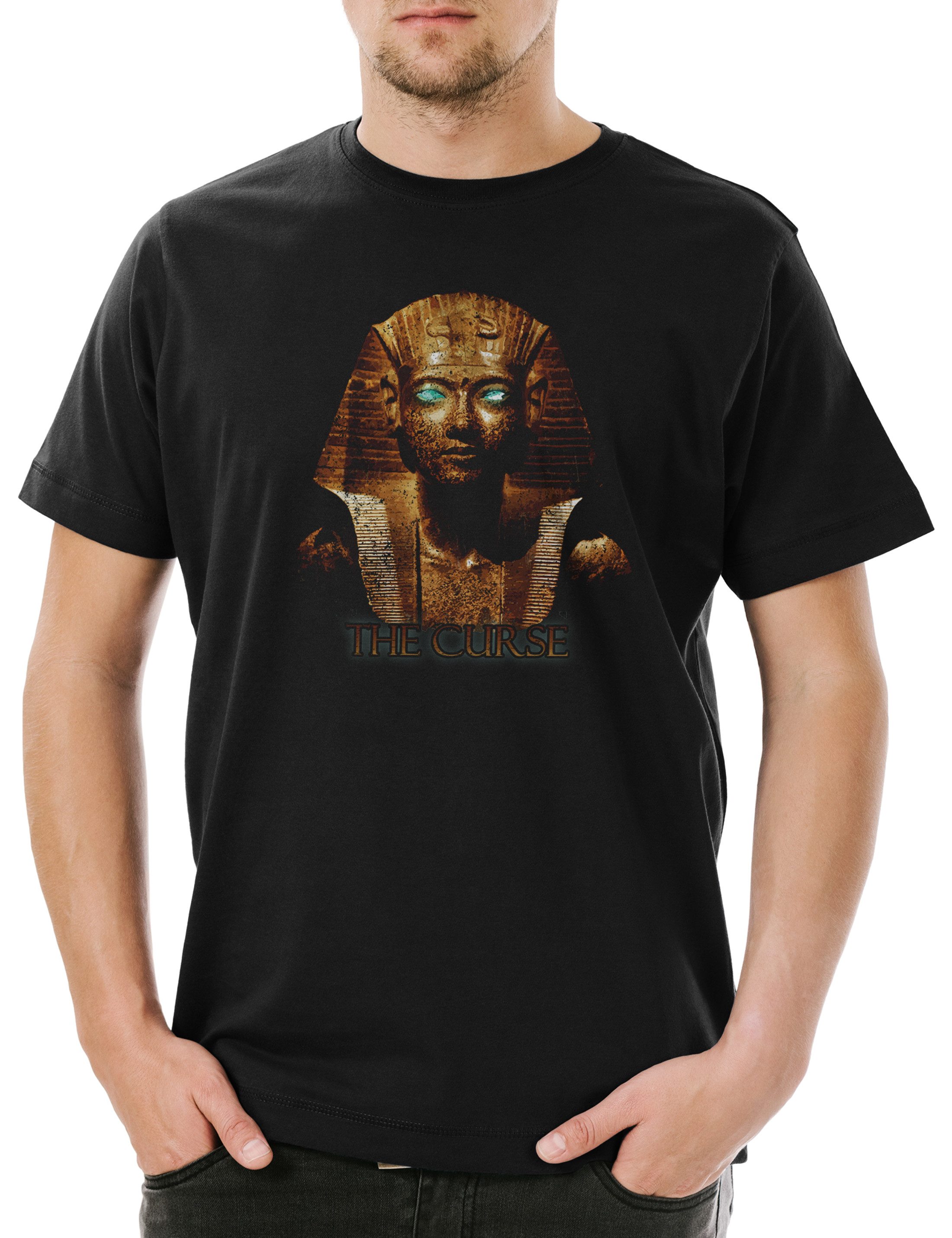 Print-Shirt Egypt Pharao Vintage Herren T-Shirt Anubis Mumie Nofretete Echnaton