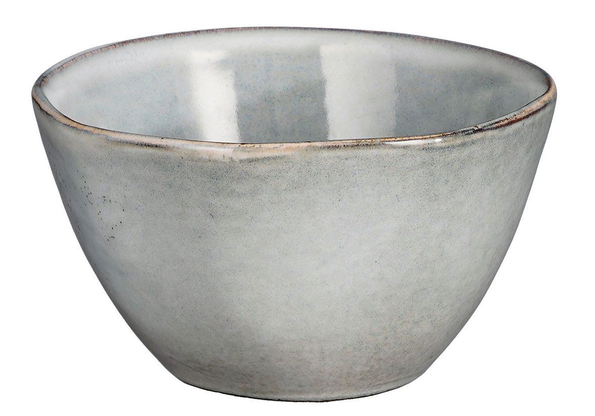 Mica Decorations Schale Mica Schale Tabo grau, Ø 11 cm x 5 cm, Keramik