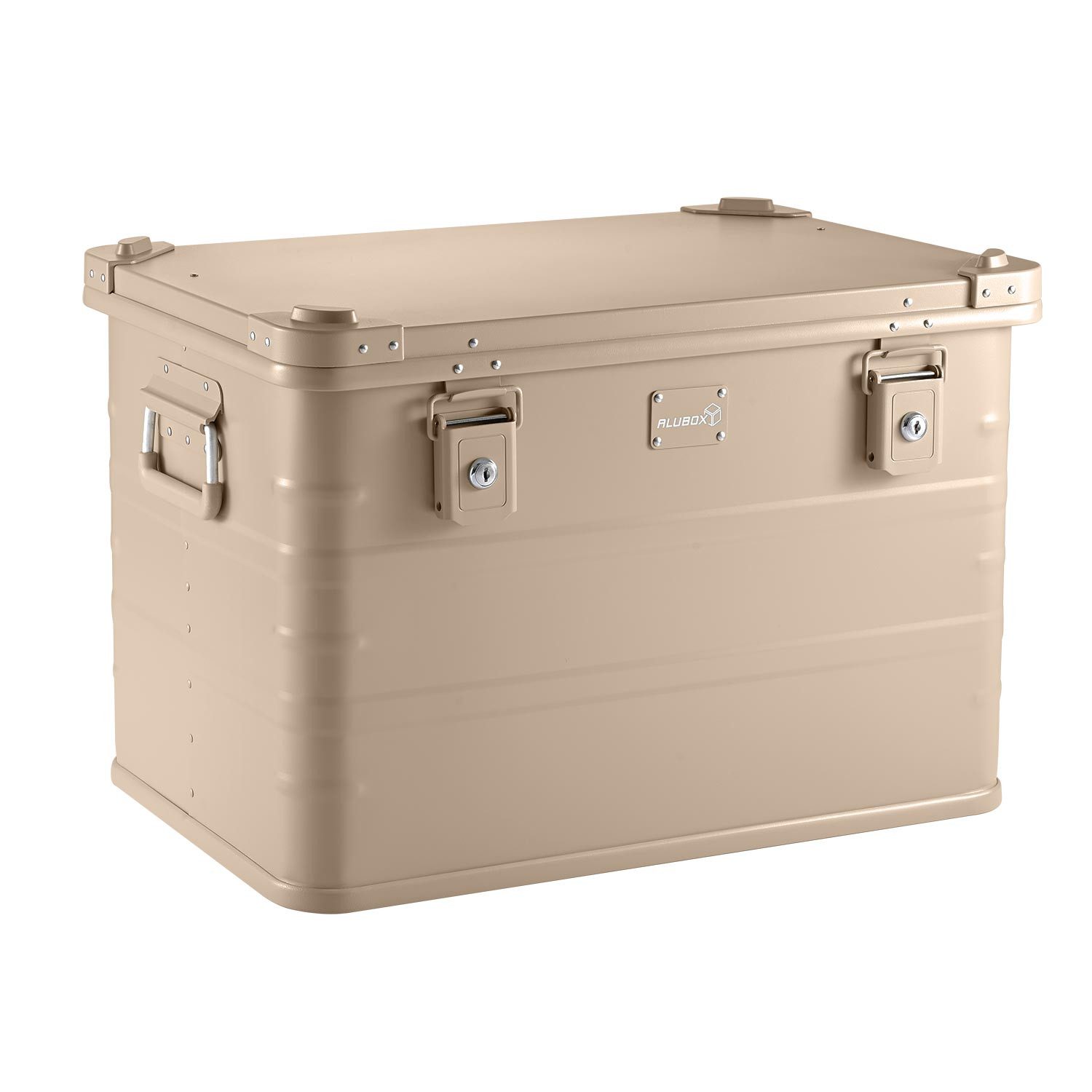 ALUBOX Aufbewahrungsbox Premium Lagerbox E78 Liter (stapelbar mit der E39), abschließbar - leicht und formbeständig - stapelbar