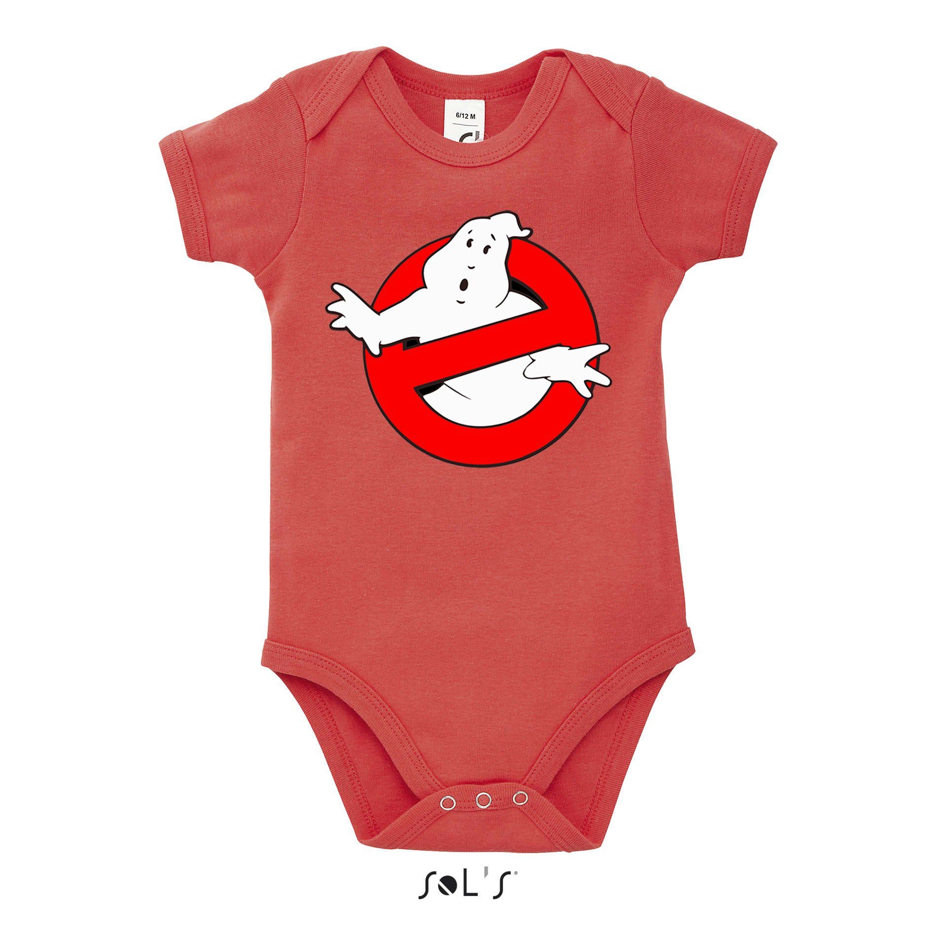 Blondie & Brownie Strampler Kinder Baby Ghostbusters Ghost Geister Geisterjäger mit Druckknopf