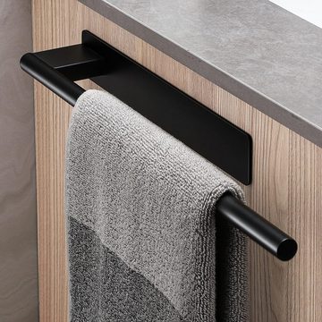 BlauCoastal Handtuchhalter Handtuchhalter ohne Bohren Edelstahl Handtuchhalter Schwarz, Bad Wandmontage für Badezimmer Küche