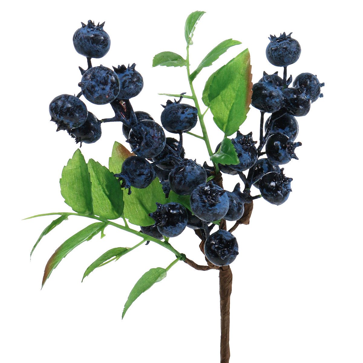 Kunstpflanze Dekozweig mit Heidelbeeren für herbstliche Arrangements und, Florists Products, Höhe 10 cm