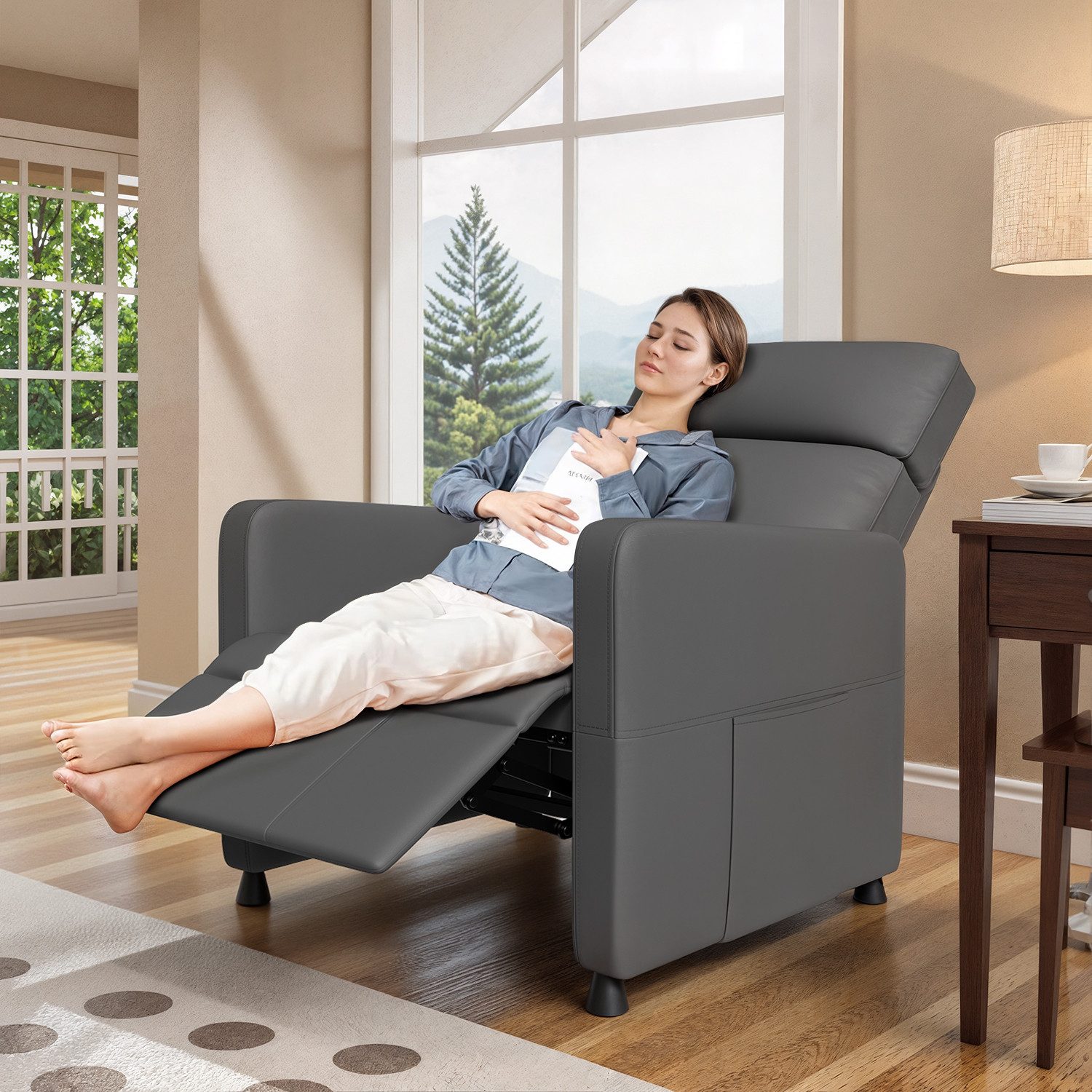 HOMALL Sessel Elektrischer Liftstuhl Entspannungsstühl (Ergonomischer Schlafstuhl)