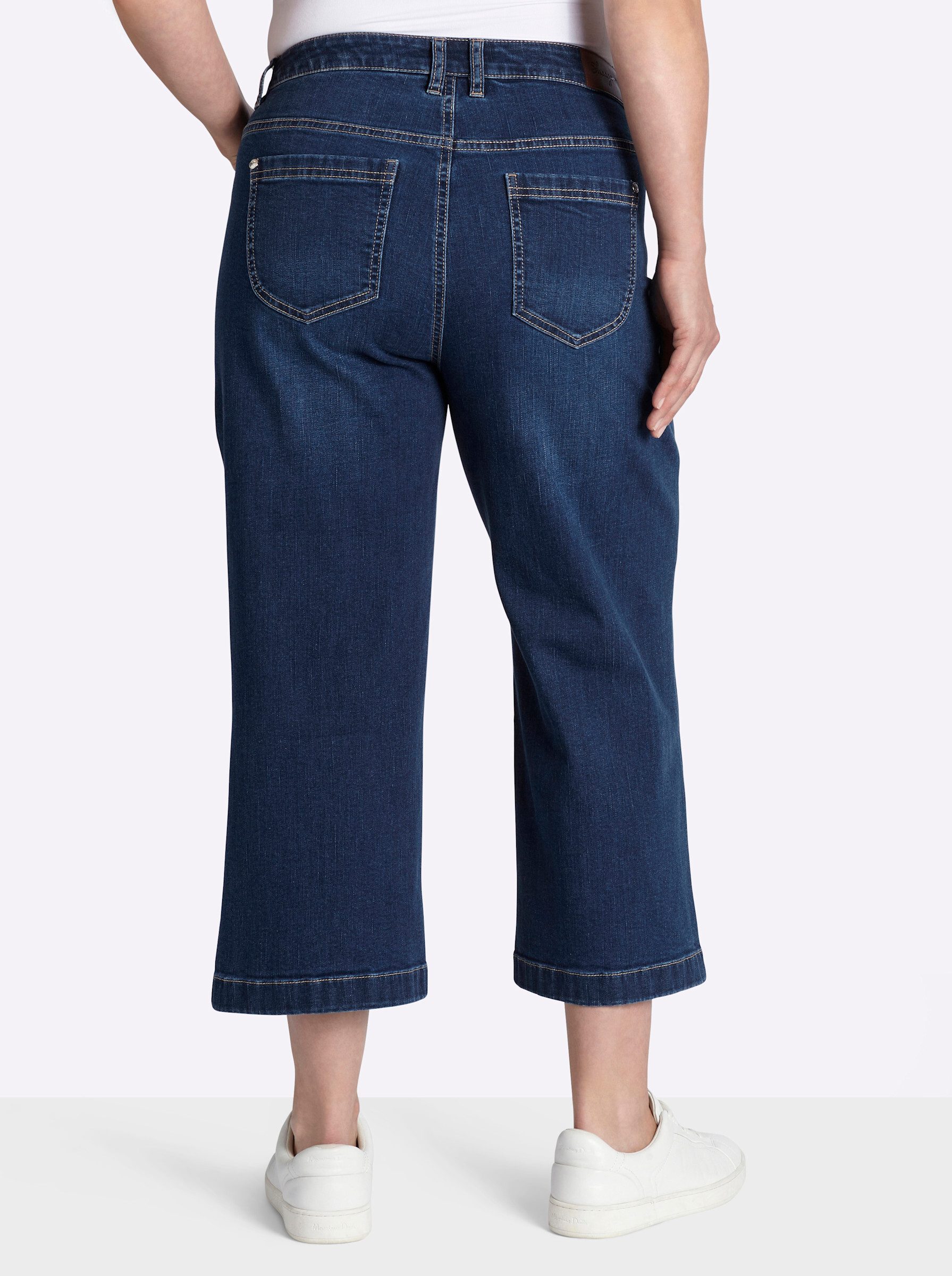 Sheego Jeansshorts 7/8-Jeans normal