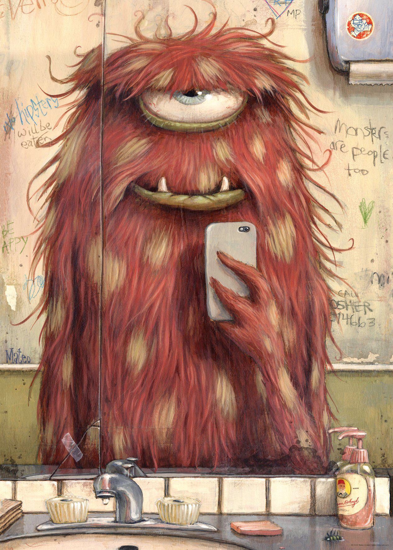 HEYE Puzzle Zozoville Selfie, 1000 Puzzleteile, Made in Germany günstig online kaufen