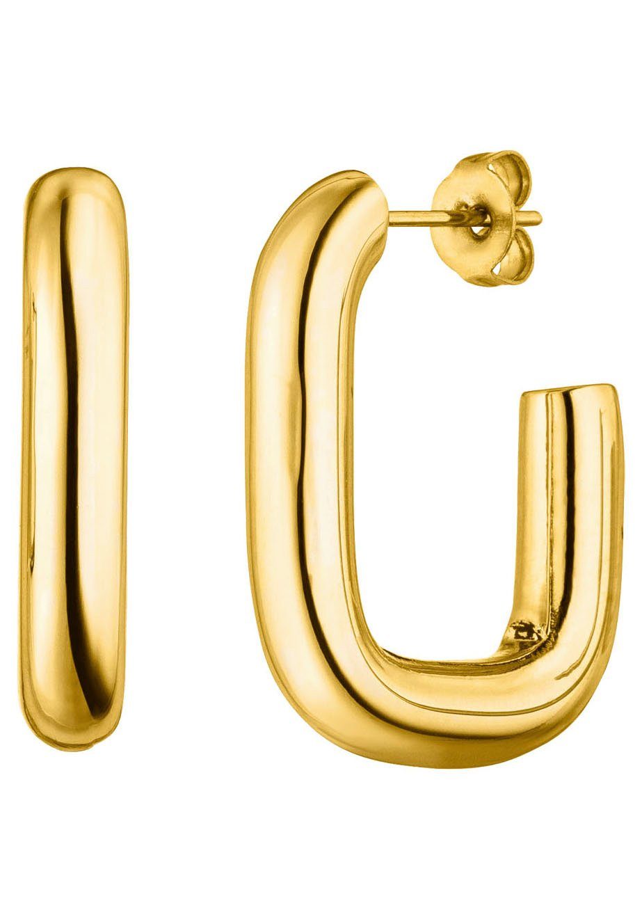 Große Ohrringe Dervivea Geometrische Ohrringe Gold Produktbild-Vorschau 3
