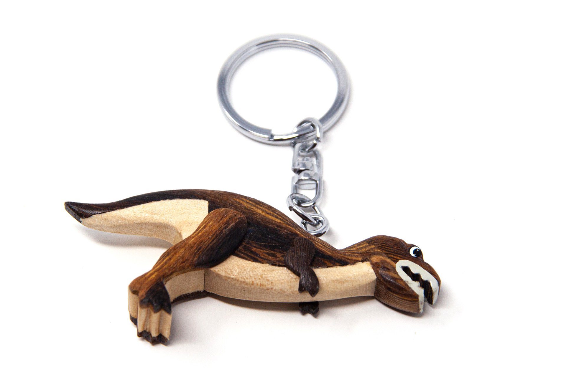 Schlüsselanhänger Cornelißen aus - Holz Tyrannosaurus Schlüsselanhänger