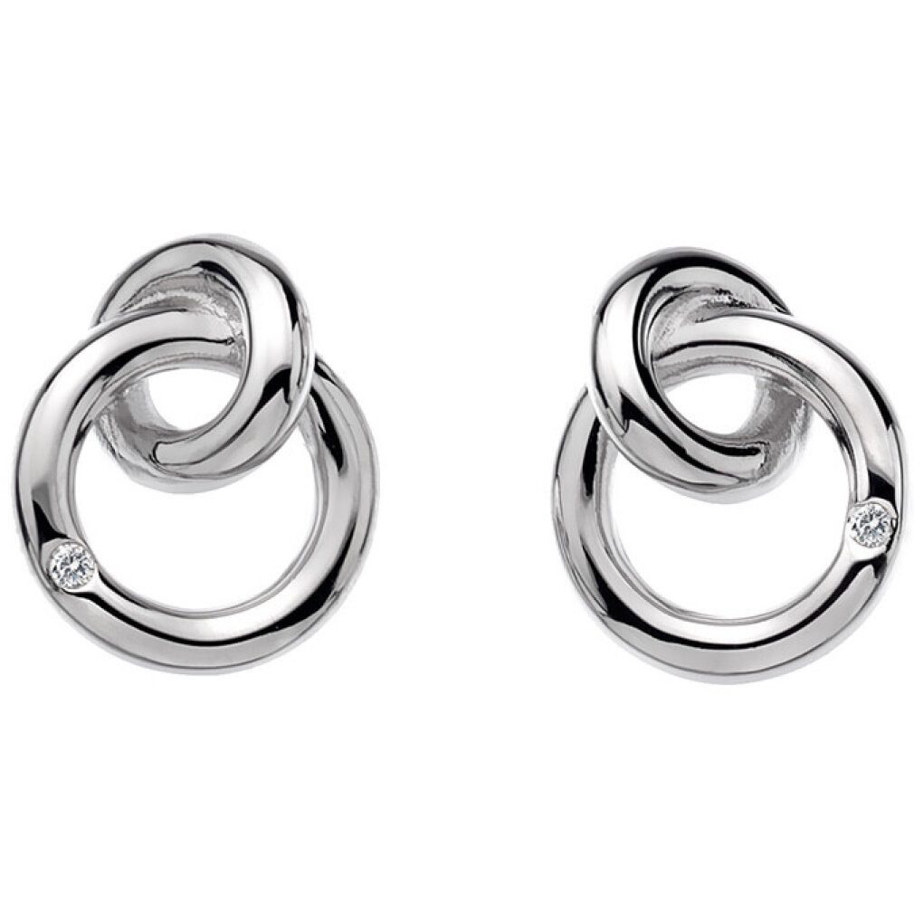 Diamond Ohrring-Set Stud earrings Eternity Interlocking DE308