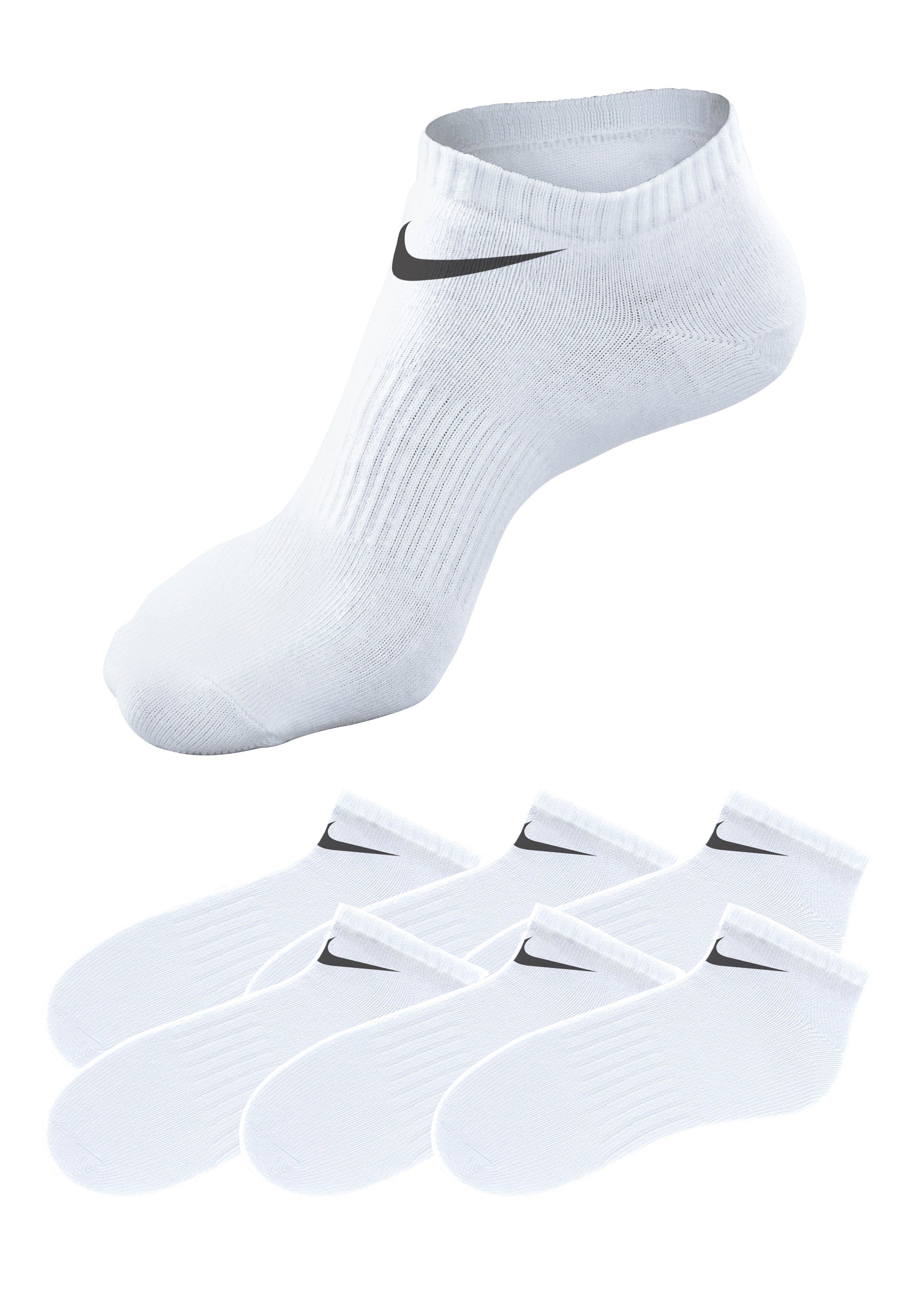 Nike Sneakersocken (6-Paar) mit weiß Mittelfußgummi