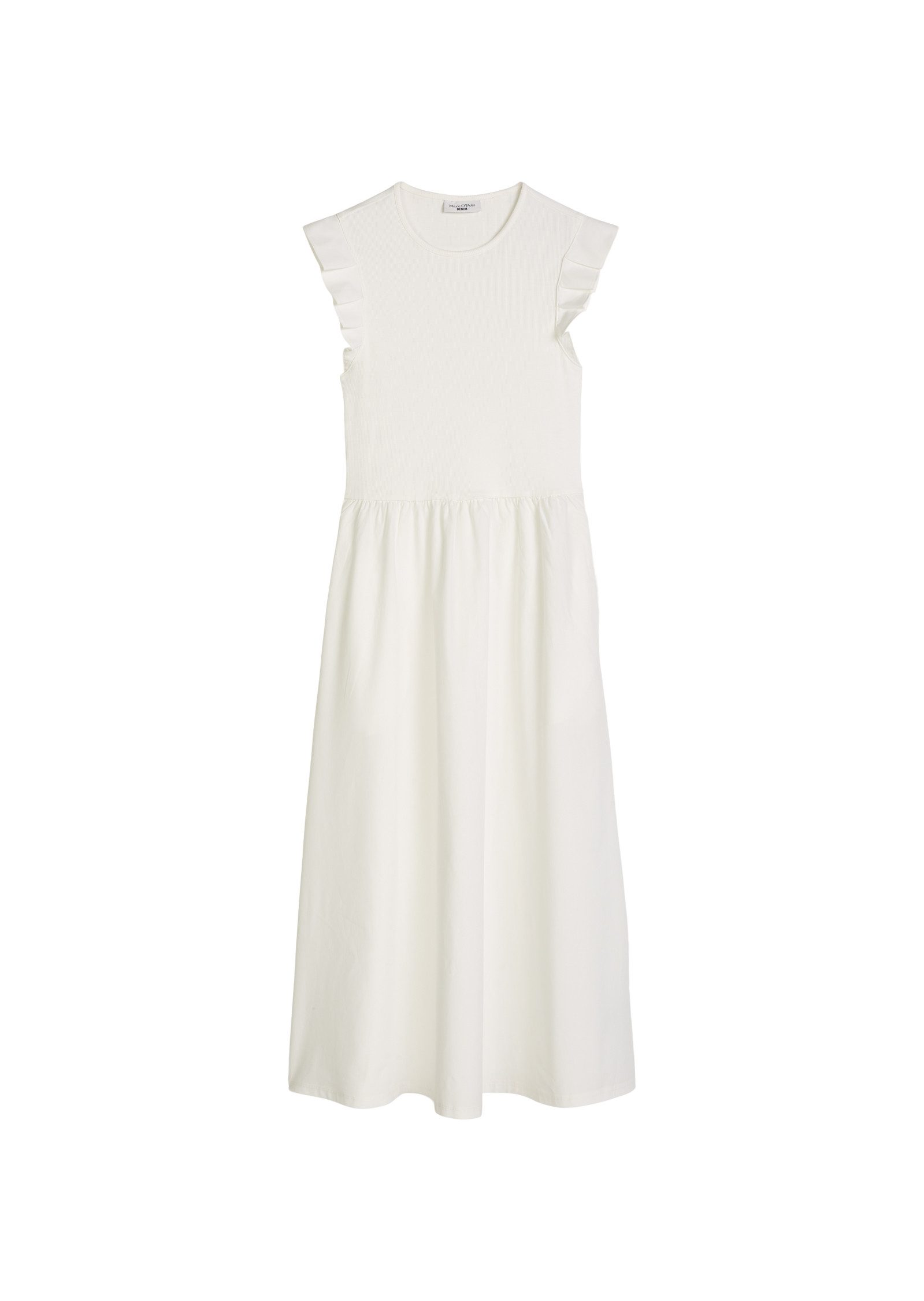 Jerseykleid mit Baumwoll-Popelinerock