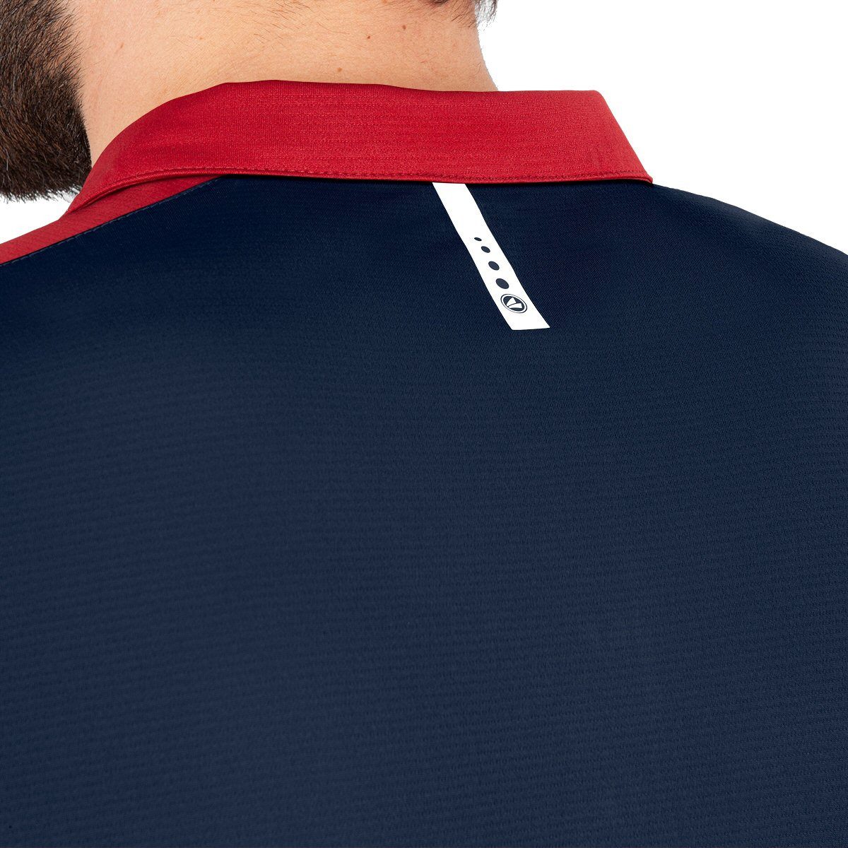 Jako Poloshirt Champ 2.0 (100% Polyester) marineblau/rot Herren