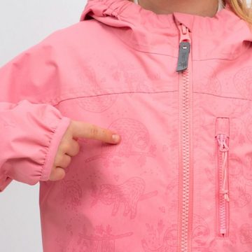 suebidou Regenjacke Rainshell Regenjacke mit Kapuze und Magic Splash Effekt eisblau rosa