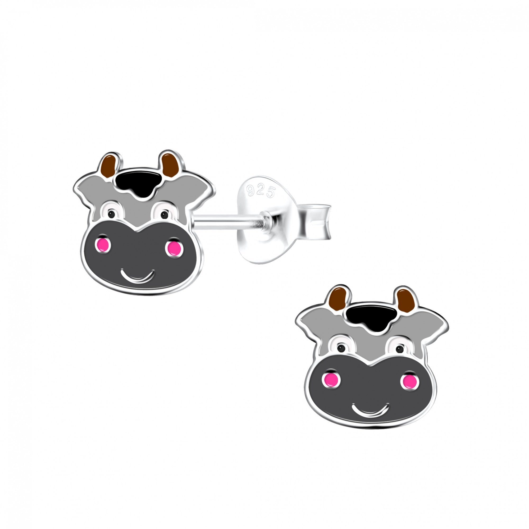 ALEXANDER YORK Paar Ohrstecker KUH, 2-tlg., 925 Sterling Silber