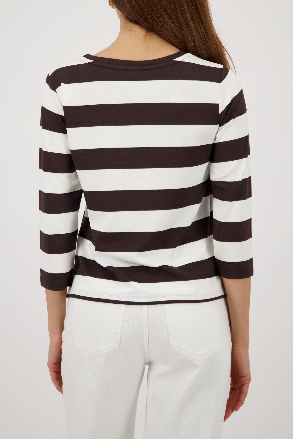 Monari Sweatshirt mit Blockstreifen