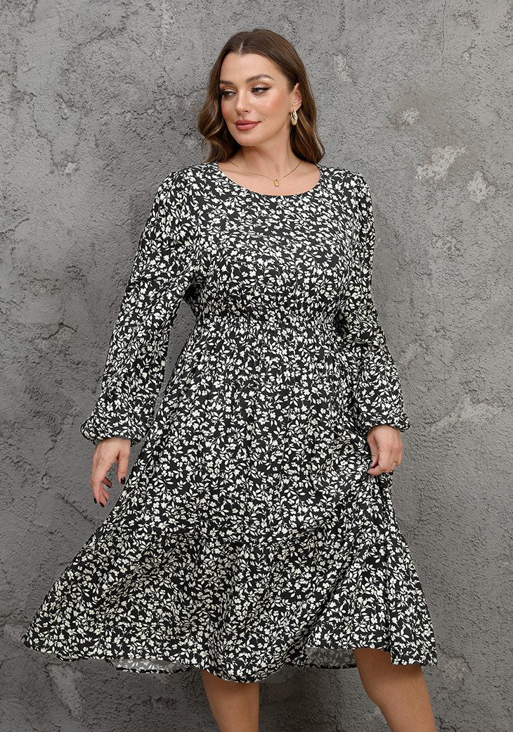 Cupshe Druckkleid Langärmeliges Kleid mit Blumenmuster günstig online kaufen