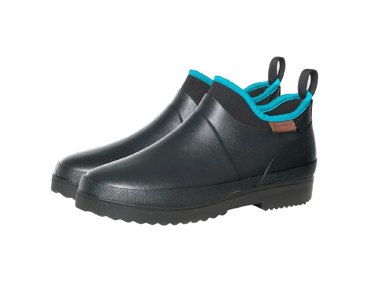 GARDENA Gartenstiefel Low Cut Neopren Memory Foam Gr. 43 Gummistiefel mit Inlay, Kontrastsaum & Logo-Profilsohle