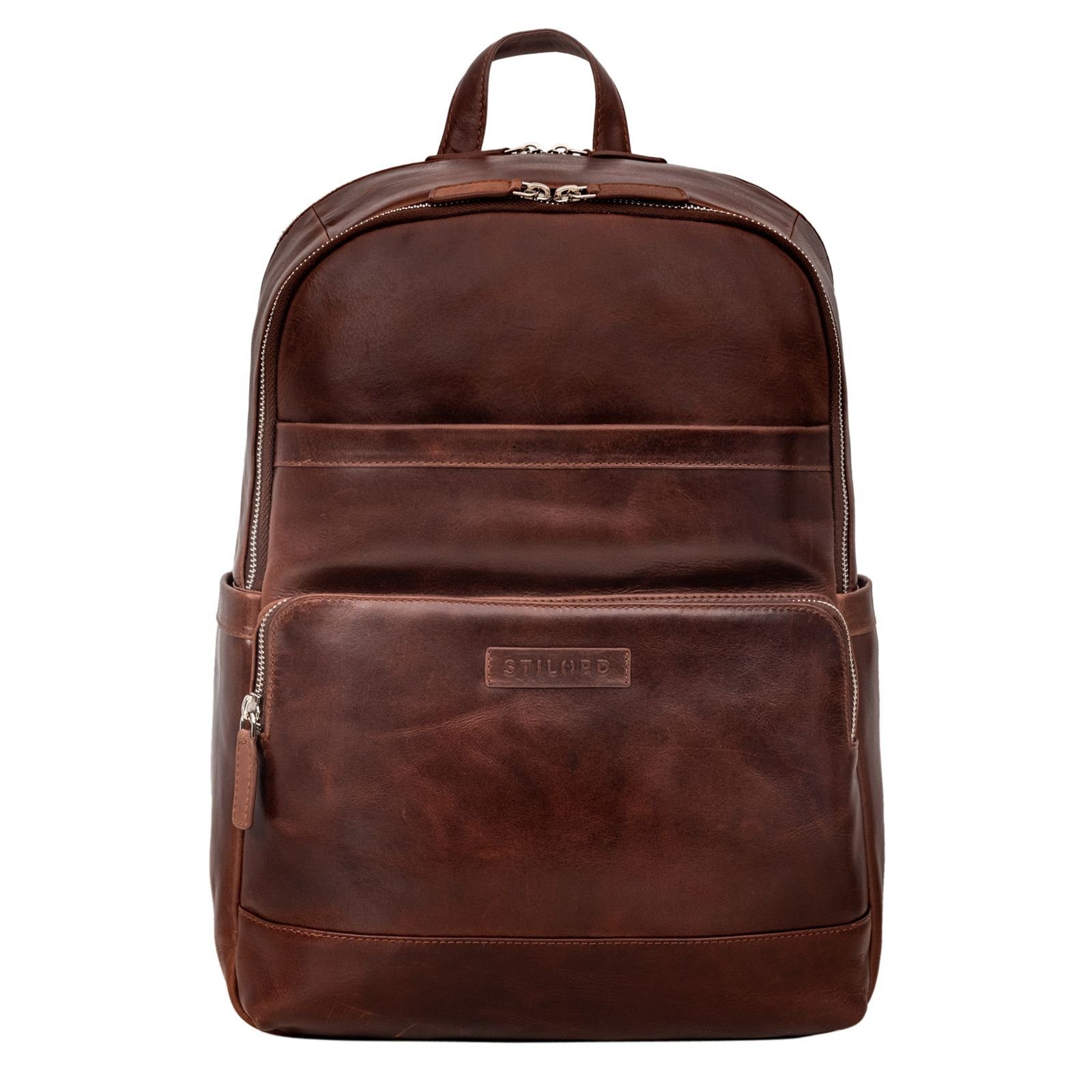 Herren cognac 14 13,3 Rucksack Notebook-Rucksack sonora Laptop - "Milan" STILORD und Zoll - Damen