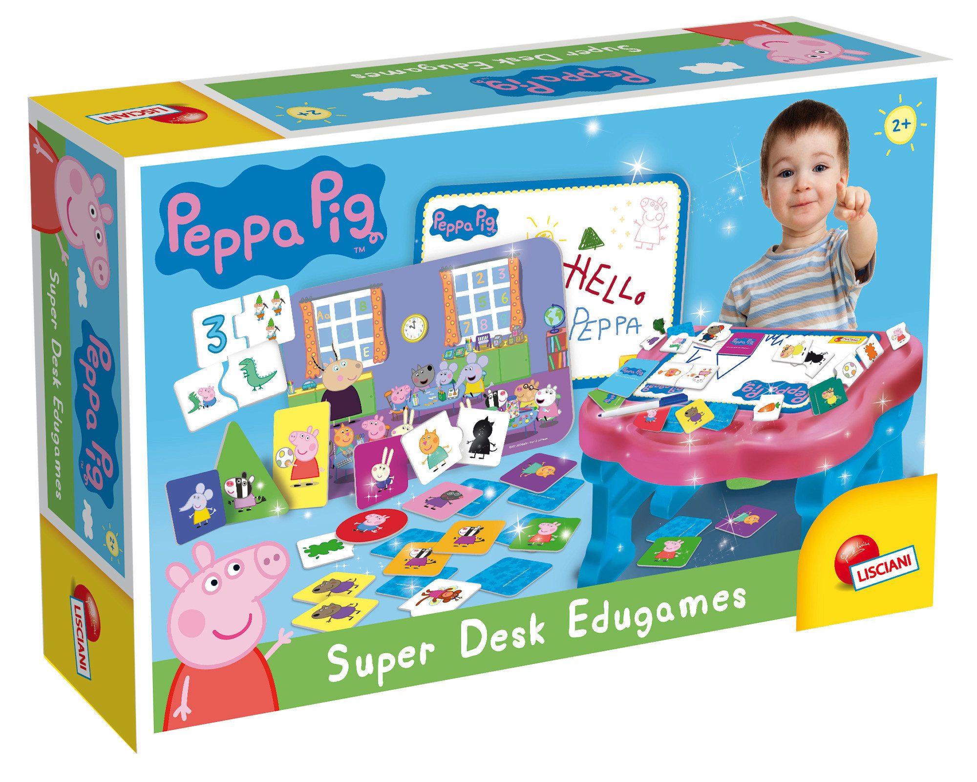 Lisciani Lernspielzeug Peppa Wutz Super Desk Edugames Lerntisch mit Spielen günstig online kaufen