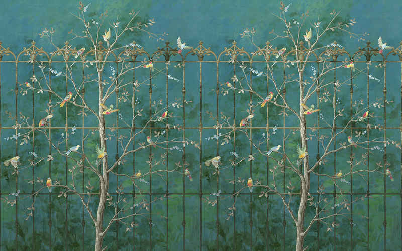 Komar Fototapete Vlies Fototapete - Birdsong Breeze - Größe 400 x 250 cm, glatt, bedruckt, (Packung, 1 St)