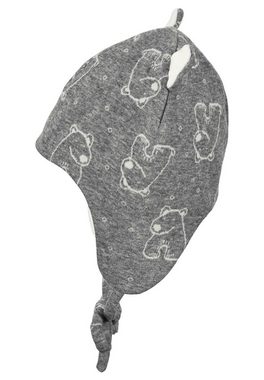Sterntaler® Schlupfmütze Inka-Mütze Bärchen (1-St., Schirmmütze bedruckt mit Blumen idealer Schutz für den Sommer) Ballonmütze Kinder gefüttert mit Baumwollfleece