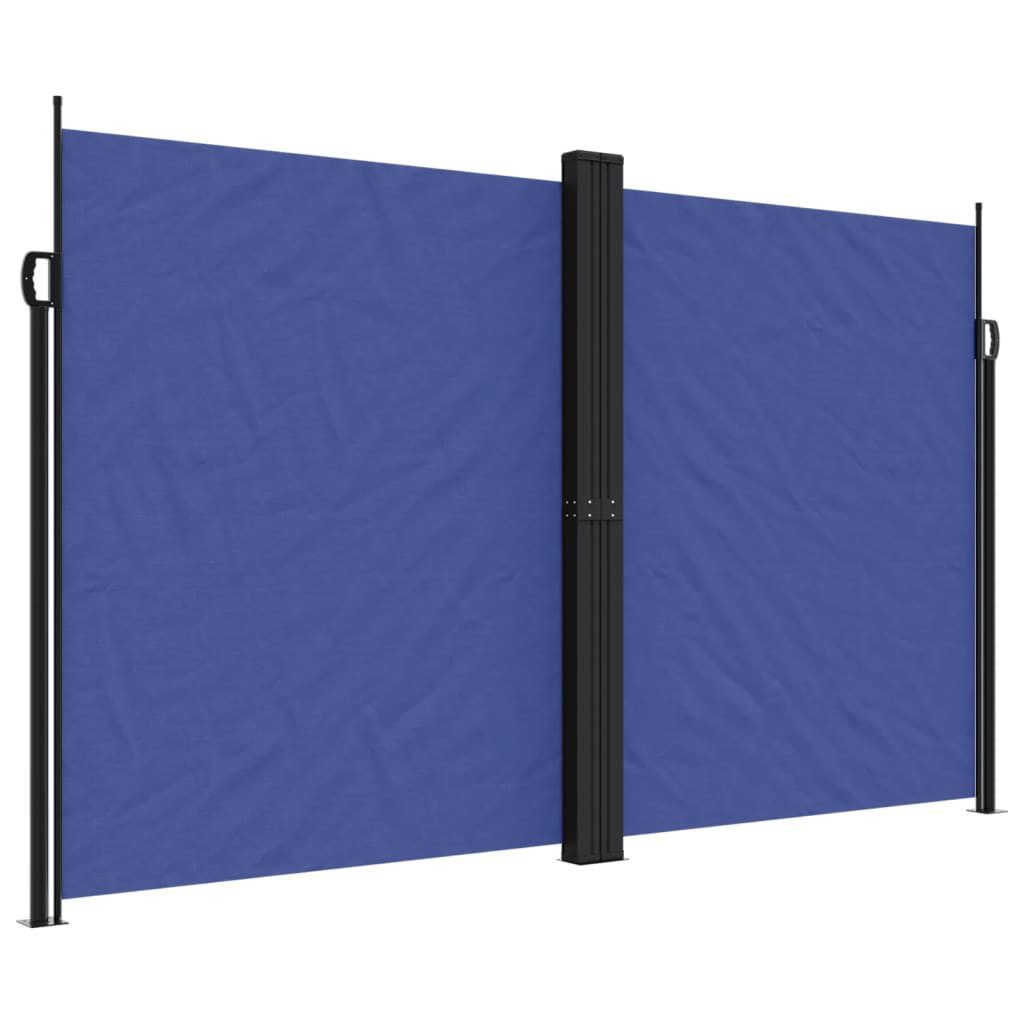 Seitenmarkise 200 x 1200 cm Seitenmarkise Ausziehbar Blau 200x600 cm