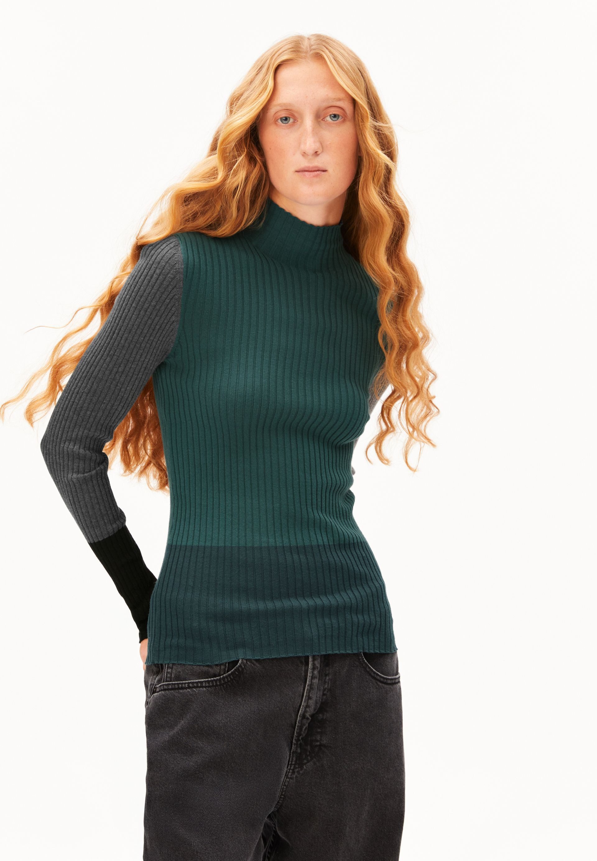 Armedangels Strickpullover ALAANIA PATCH Fitted