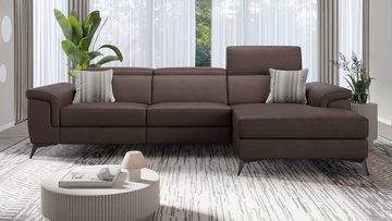 Sofanella Ecksofa Ledersofa AMARO Ecksofa Eckgarnitur Designer