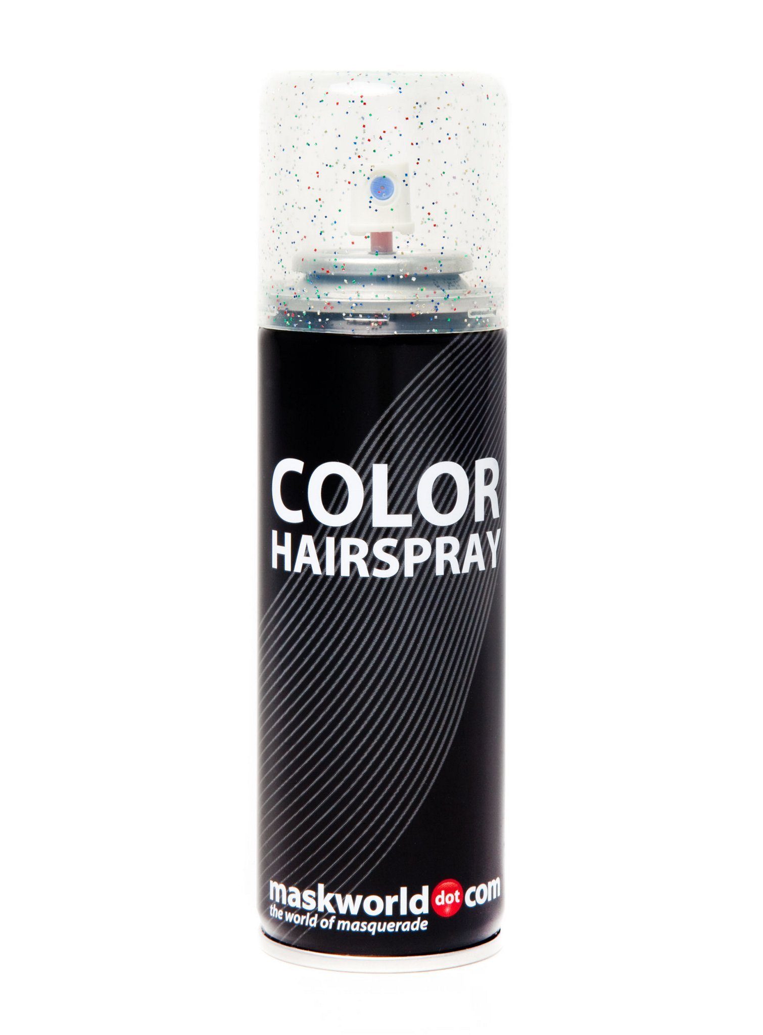 Maskworld Theaterschminke Color Haarspray Glitter Merhfarbig– Farbspray