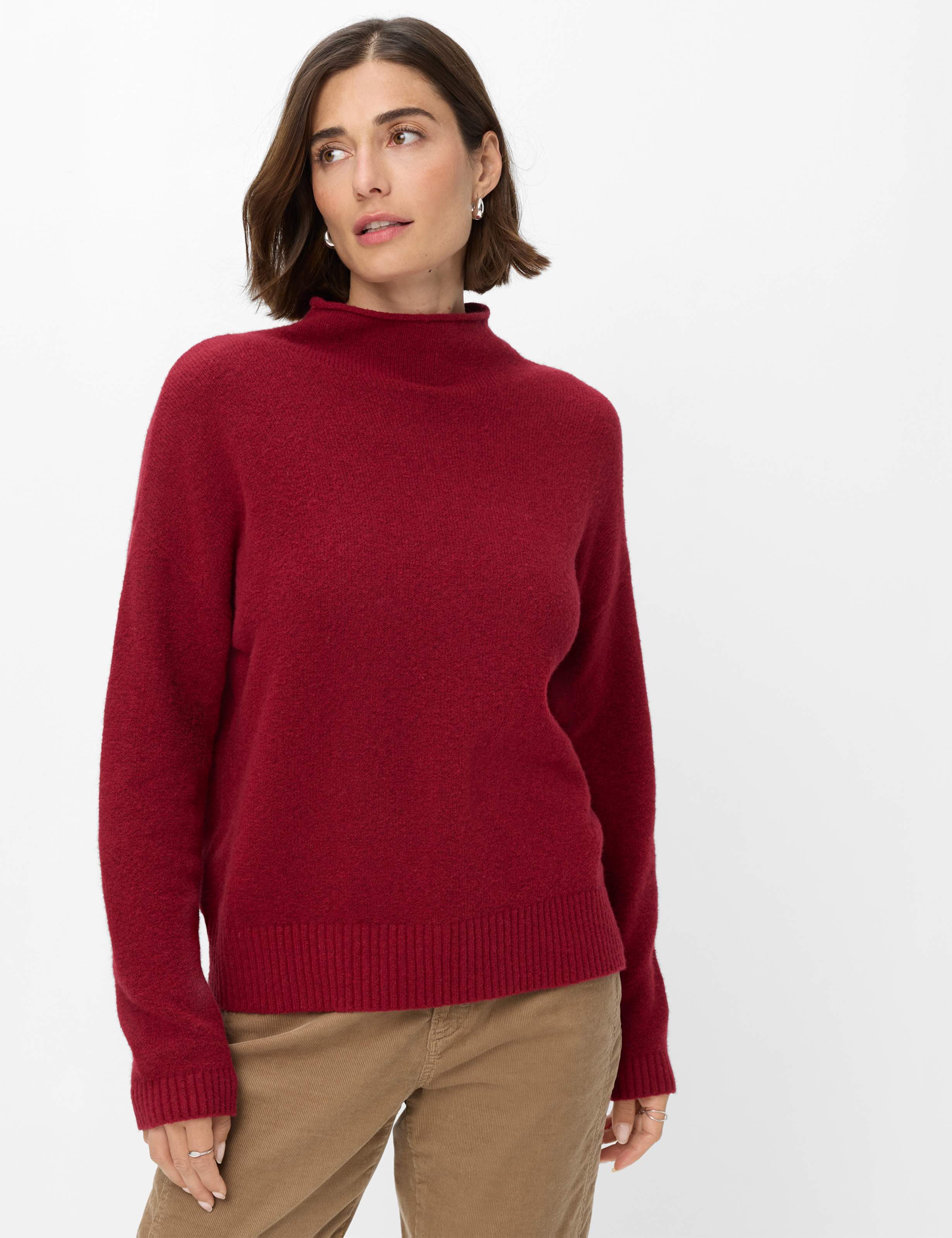Brax Strickpullover Style LEA Pullover im hochwertigen Baumwolle-Wollmix