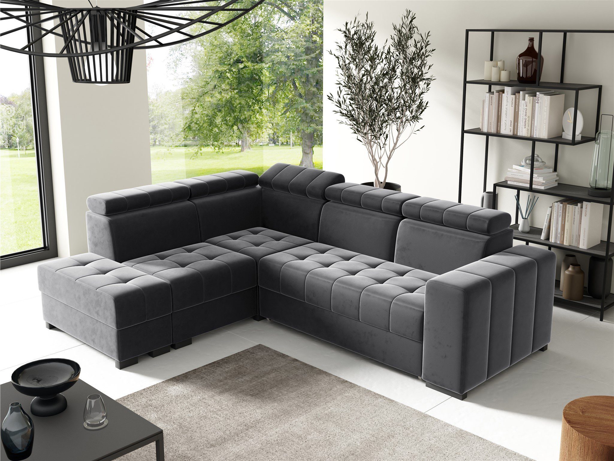 Fun Möbel Ecksofa Schlafsofa Sofa CESENA günstig online kaufen