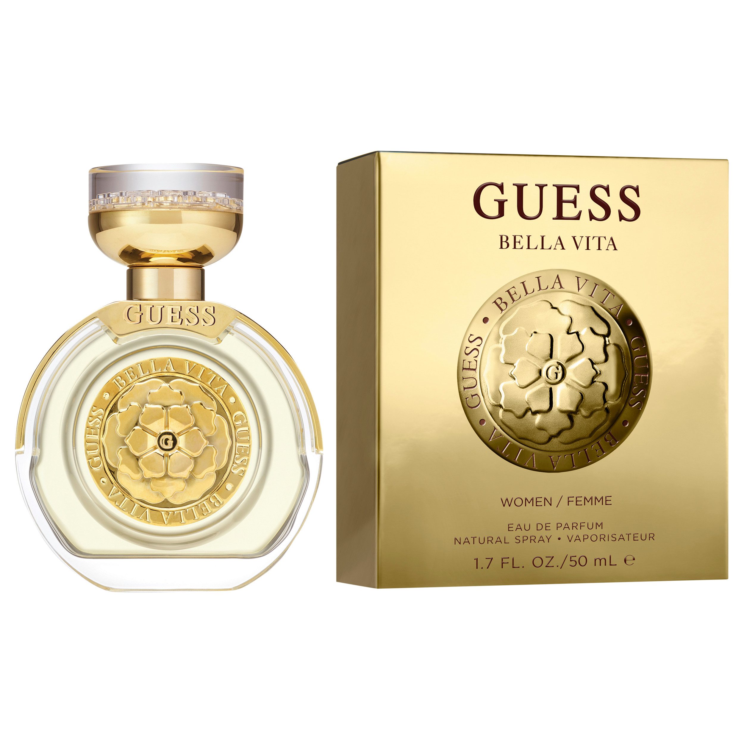Guess Eau de Parfum BELLA VITA EDP, 1-tlg., floral-orientalische Duftnote, mit Bergamotte, Cassis und Kirsche