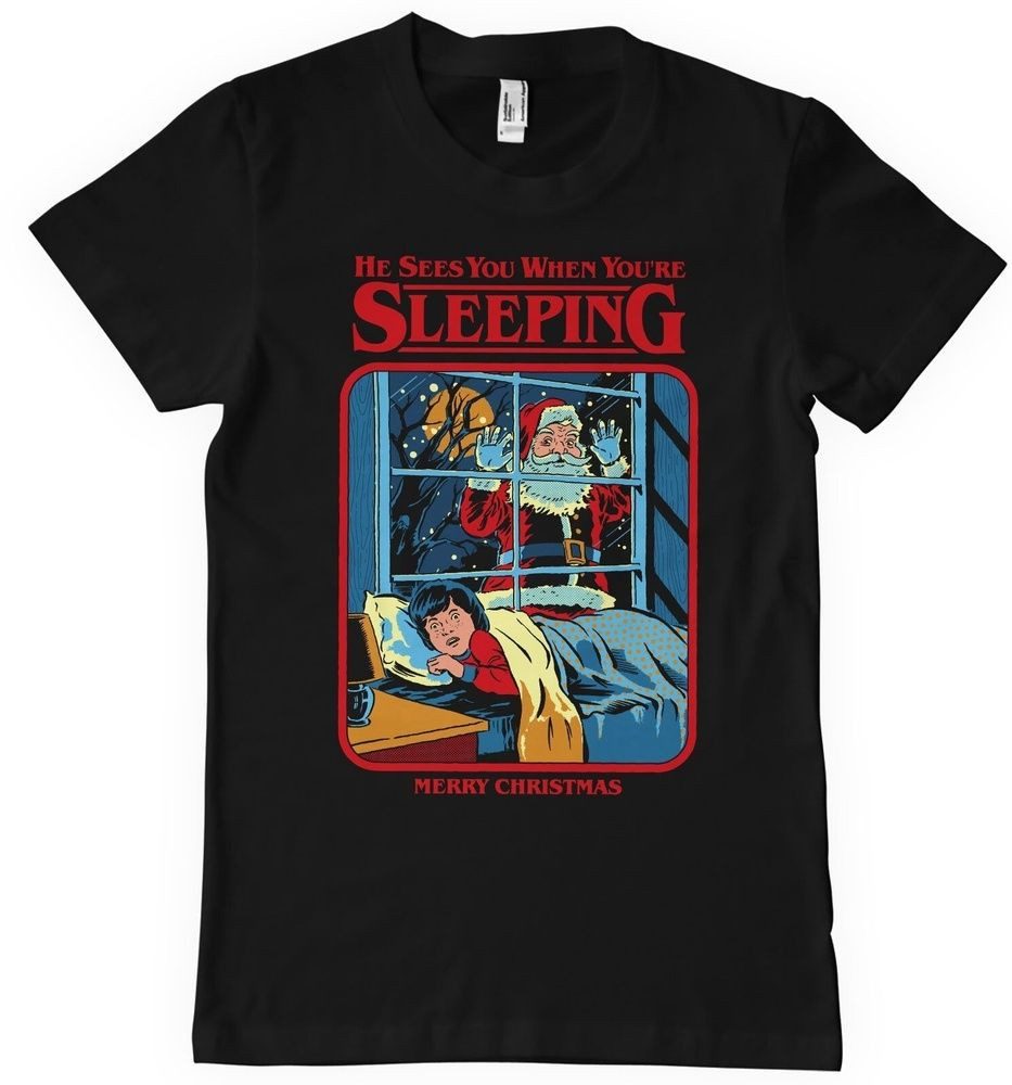 Steven Rhodes T-Shirt Santa Sees You Big Tall T-Shirt