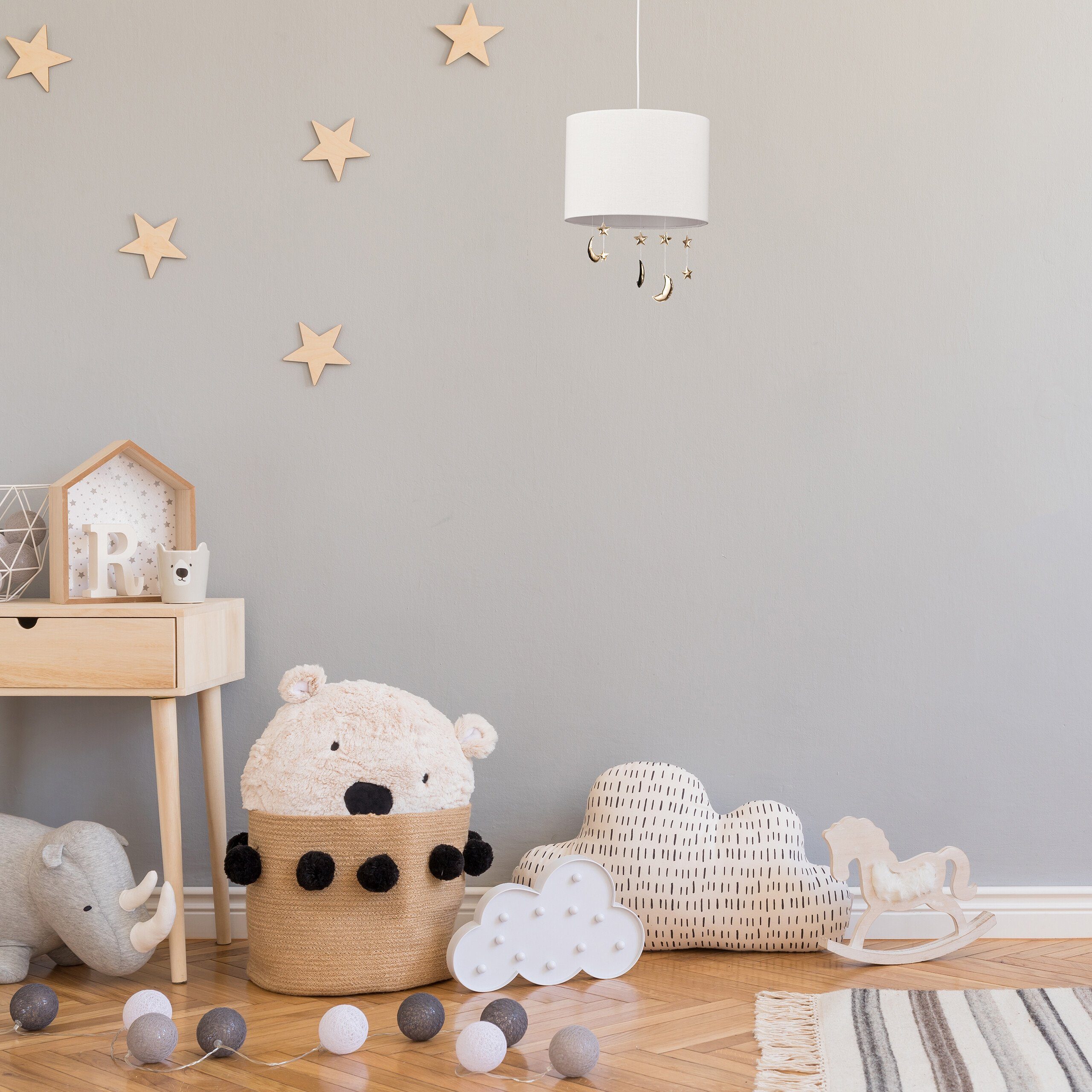 relaxdays Hängeleuchte Hängelampe Kinderzimmer Monde & günstig online kaufen