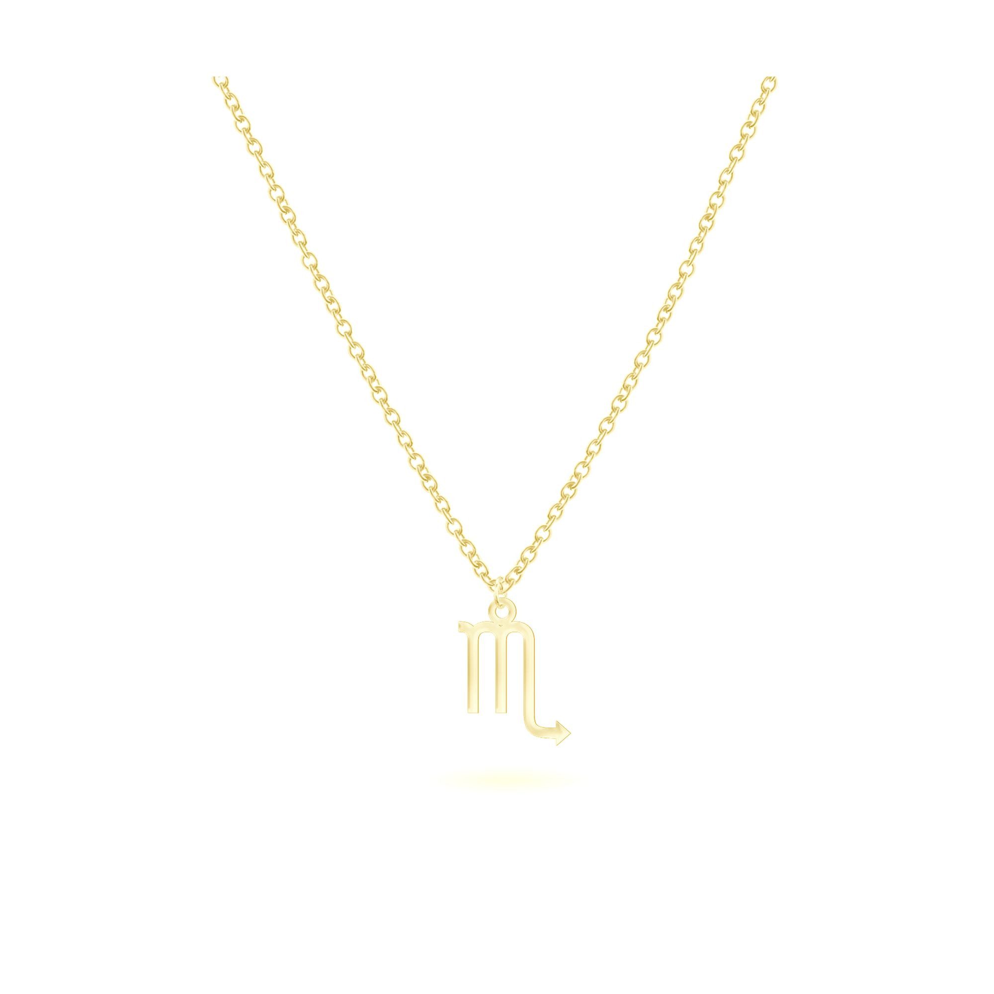 Beka&Bell Kette mit Anhänger 925-Sterling Silber vergoldet Glänzend 42cm Skorpion