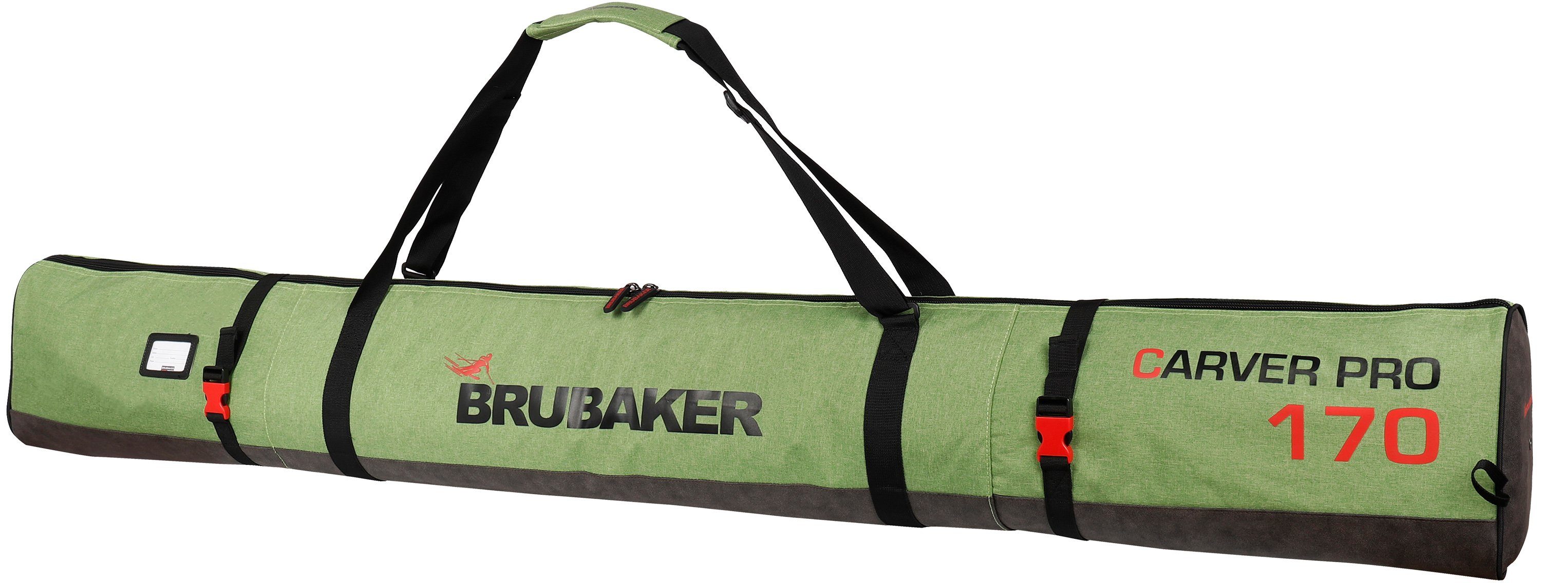 BRUBAKER Sporttasche CarverPerformance Skitasche Kombi Set (2-tlg., reißfest und nässeabweisend), Skisack und Skischuhtasche für 1 Paar Ski