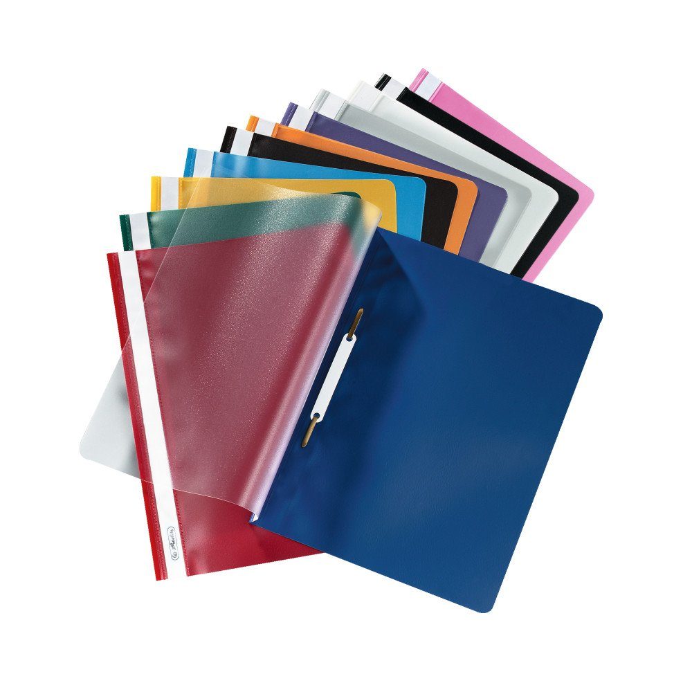 Herlitz Hefter 14 Herlitz Schnellhefter / DIN A4 / PP / extra stabil / 14 verschieden