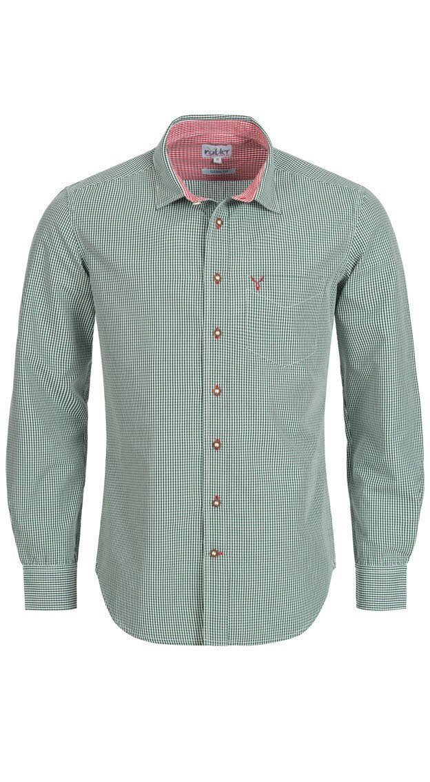 Nübler Trachtenhemd Trachtenhemd Langarm Ralf in Tanne von Nübler günstig online kaufen