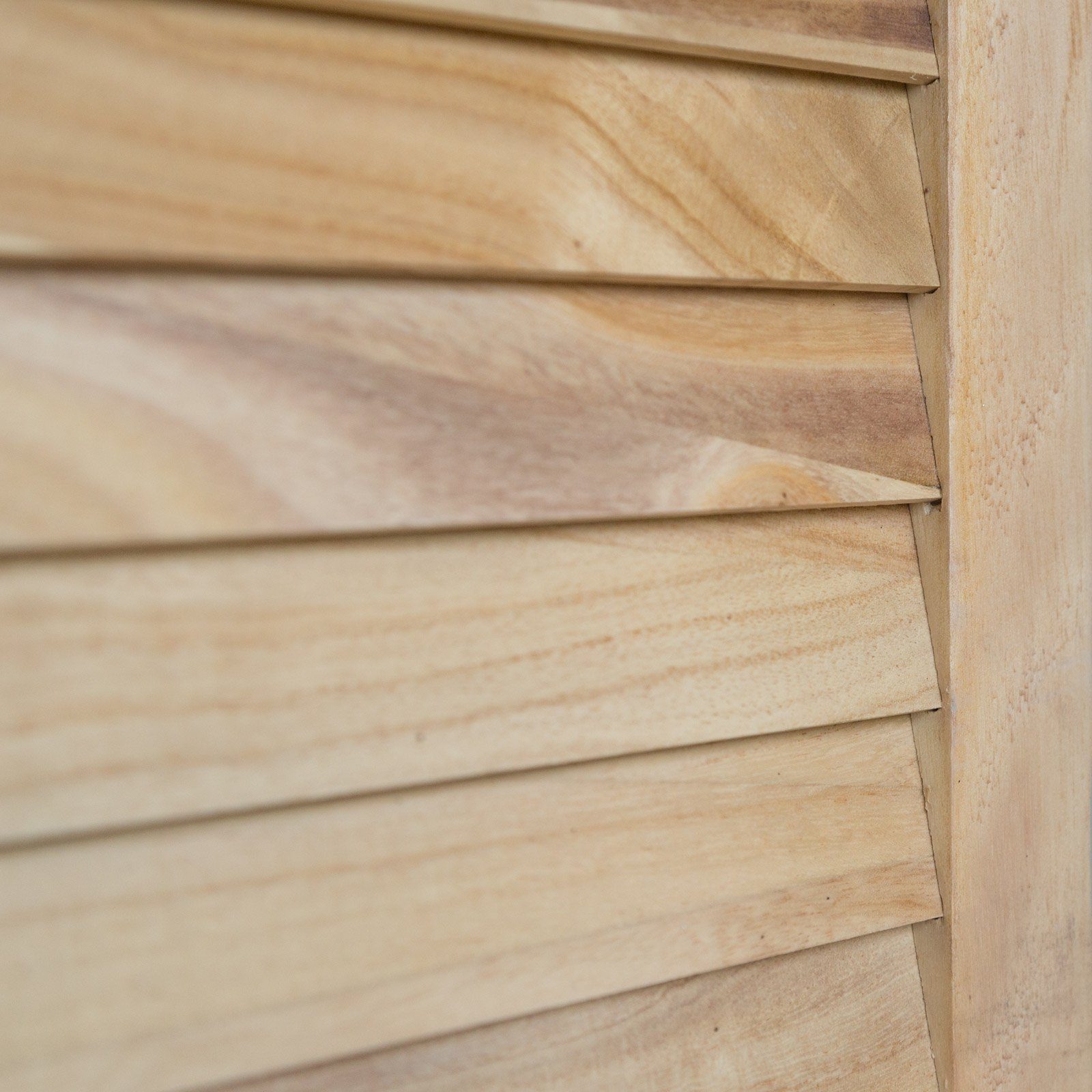 Homestyle4u Paravent Raumteiler Holz Trennwand spanische Wand Sichtschutz Indoor faltbar (4-teilig)