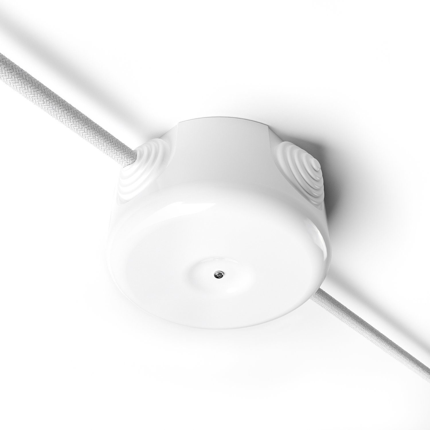 Verteilerdose Weiß Lampen-Verteiler Lightstock Dekorative aus Large mit 4 Porzellan Auslässen,