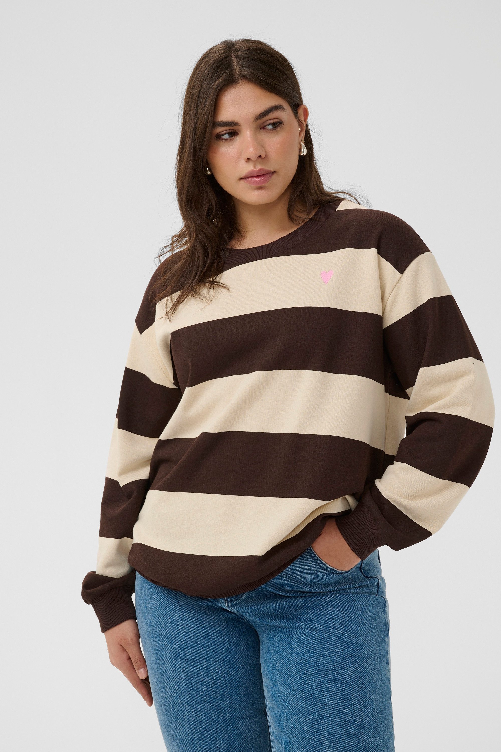 KAFFE Curve Fleecepullover Sweatshirt KCjomo plus