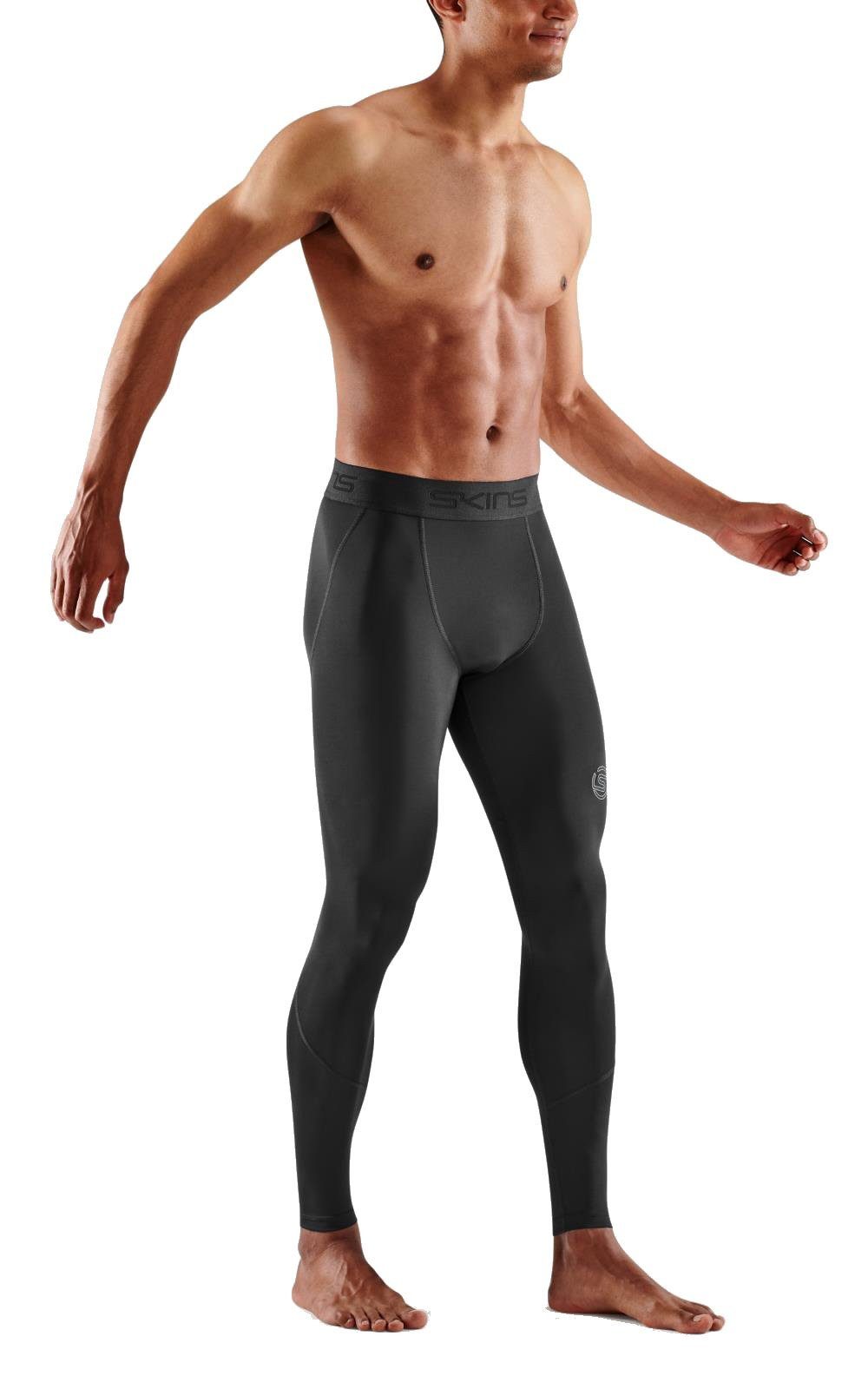 Skins Funktionshose 2-Series Tight Long (enganliegend, Kompression) schwarz Herren
