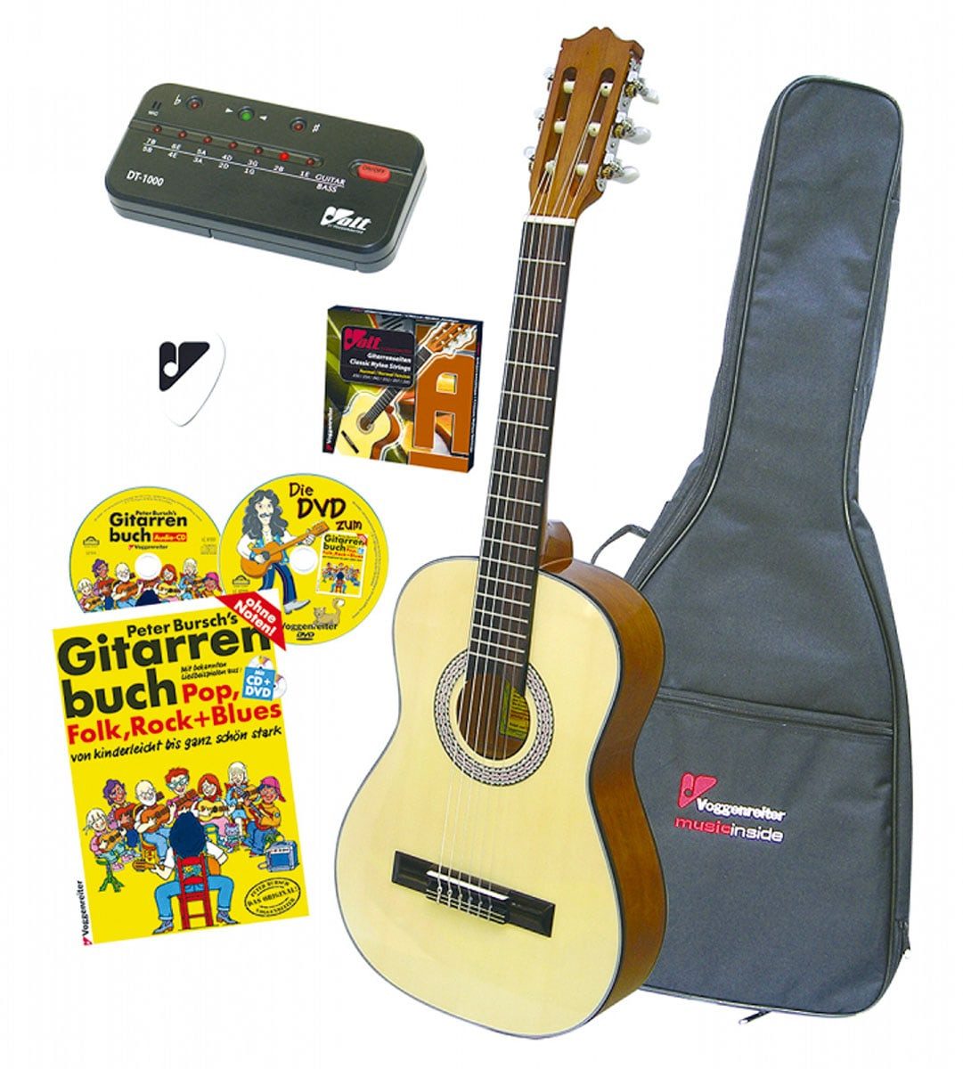 Gitarrenständer Akustik-Gitarren-Set.