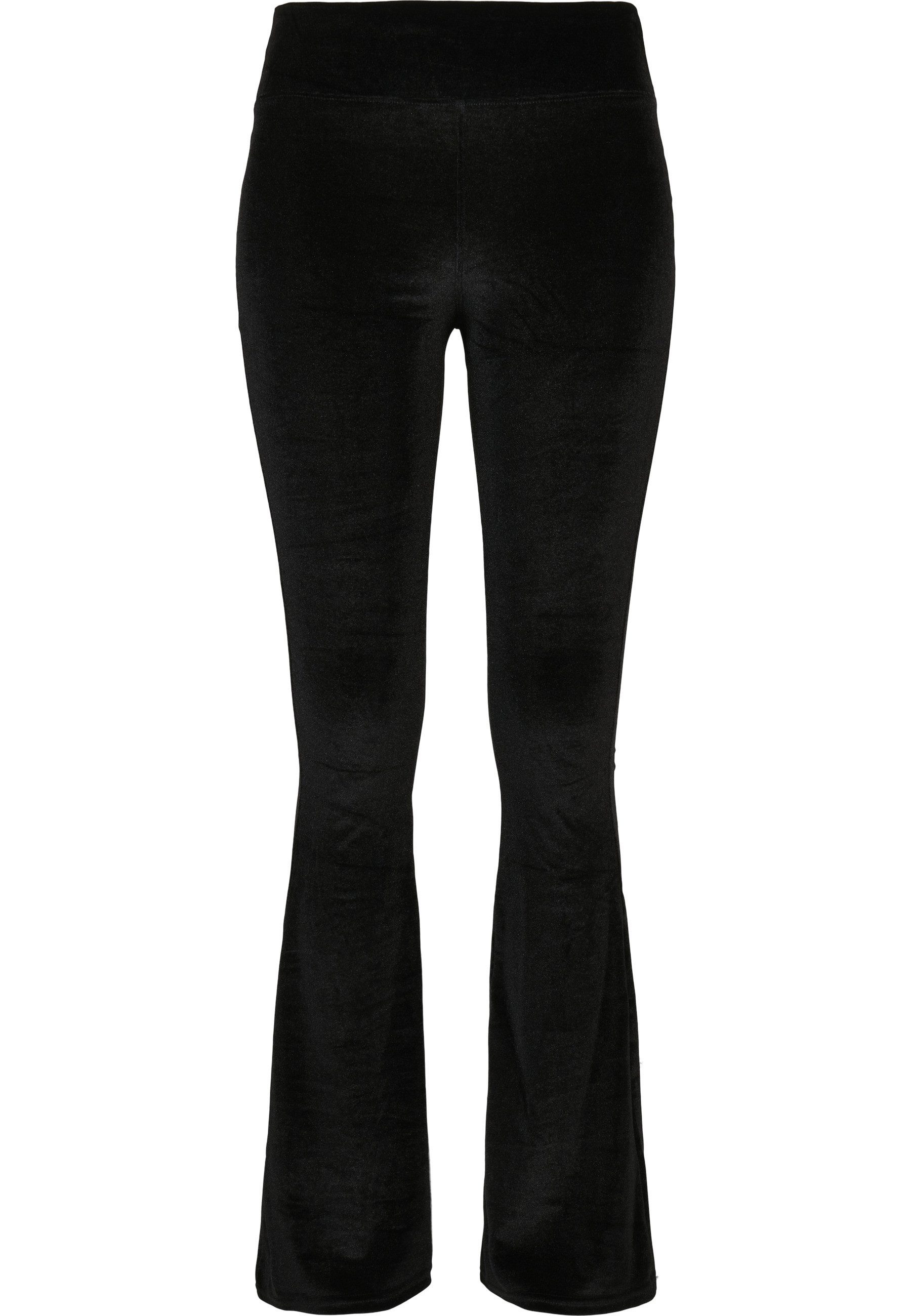 URBAN CLASSICS Leggings Urban Classics Damen Ladies High Waist Velvet Boot Cut Leggings (1-tlg)