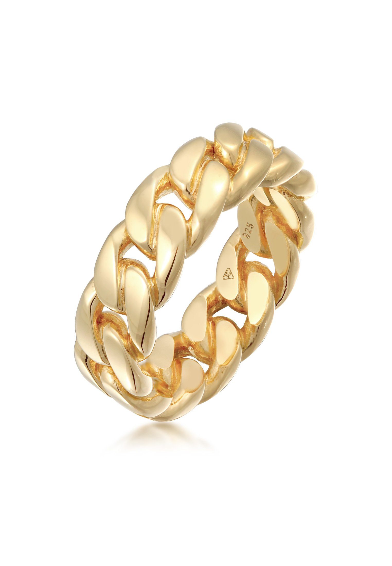 Elli Fingerring Bandring Chunky Chain Glieder günstig online kaufen